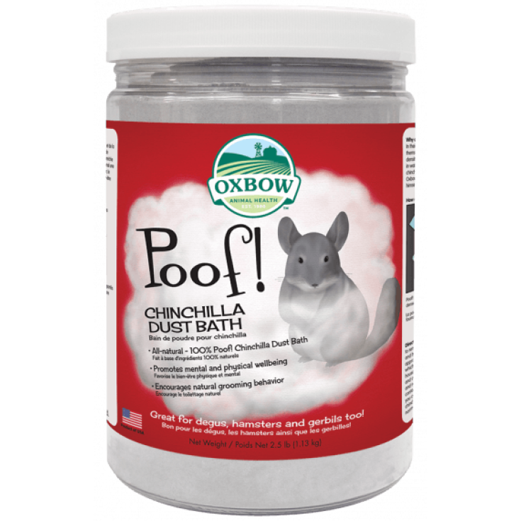 Poof! Sabbia Da Bagno Per Cincill&agrave; Owbow Animal Health 1,136kg