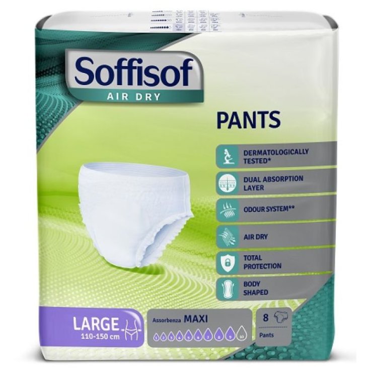 Pants Mutandine Assorbenti Super L Soffisof Air Dry 8 Pezzi