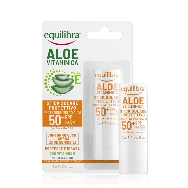 Aloe Vitaminica Stick Solare Spf50+ Equilibra 12ml