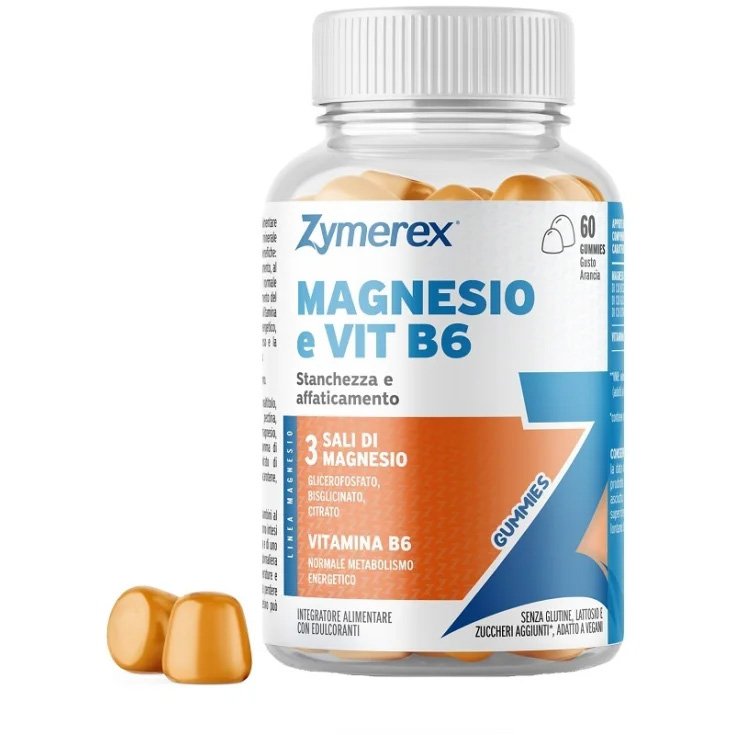 MAGNESIO e VIT B6&nbsp;Zymerex&reg; 60 Gummies