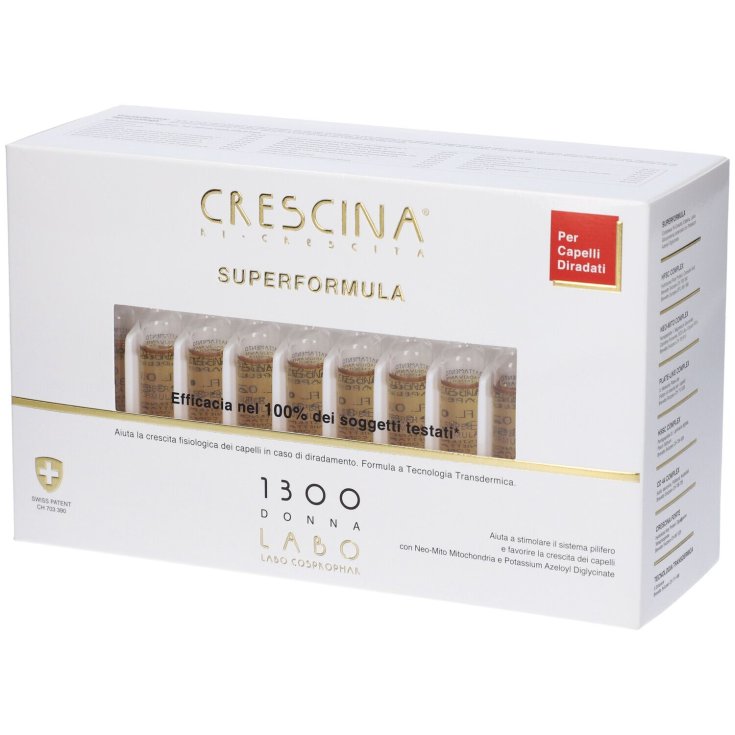 Crescina Ri Crescita Superformula 1300 Donna Labo 40 Fiale Da 3,5ml