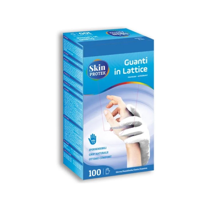 Guanto in Lattice Monouso Tg.S Skin Protect