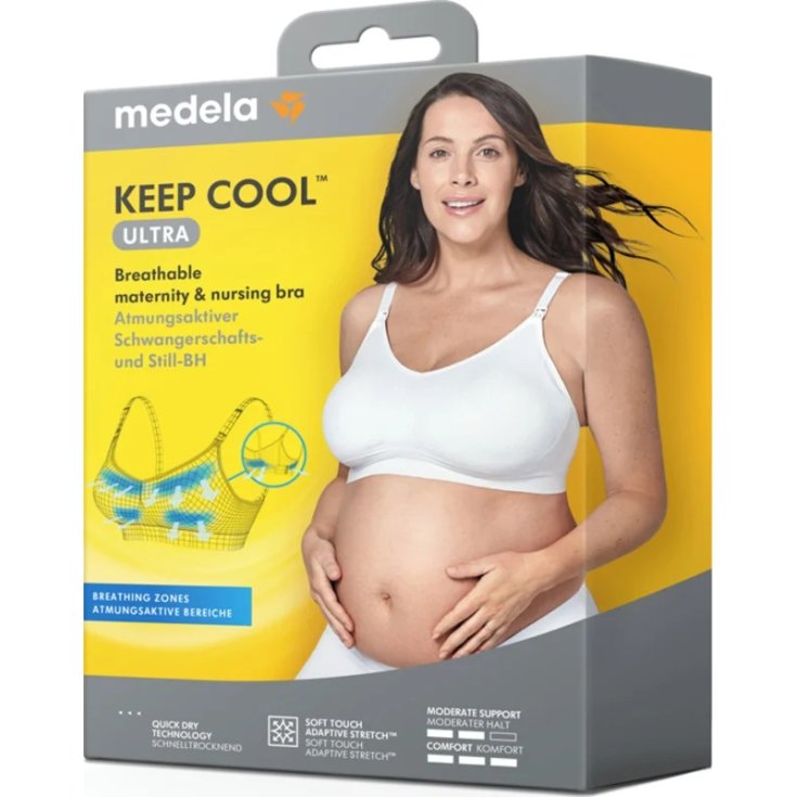 Keep Cool Reggiseno Estivo Allattamento Bianco Tg.L Medela
