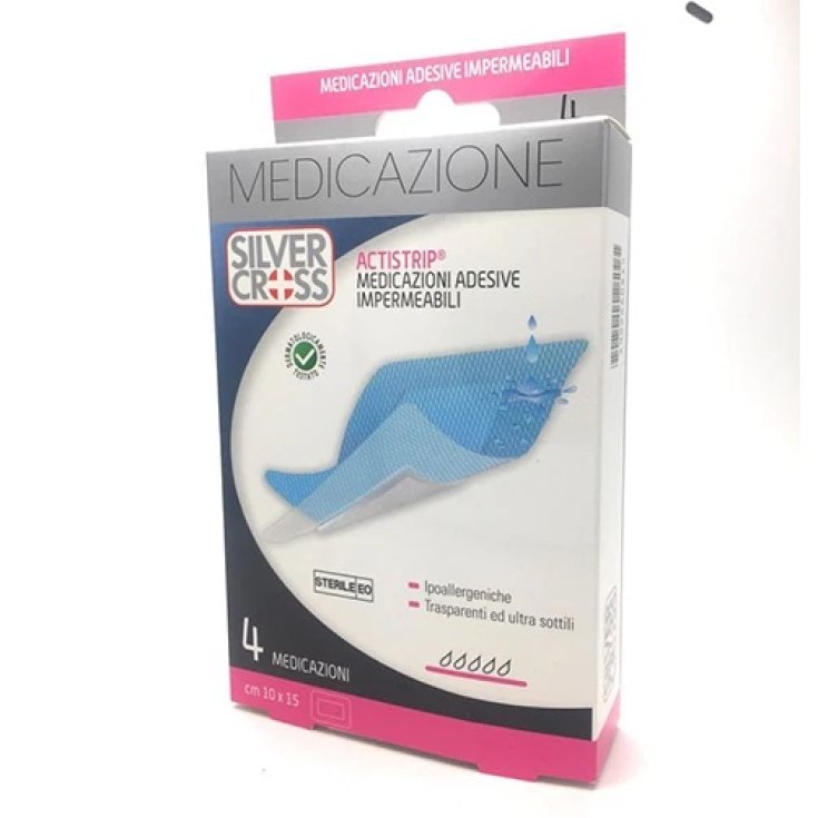 Actistrip&nbsp;Medicazioni Impermeabili SILVECROSS 4 Pezzi
