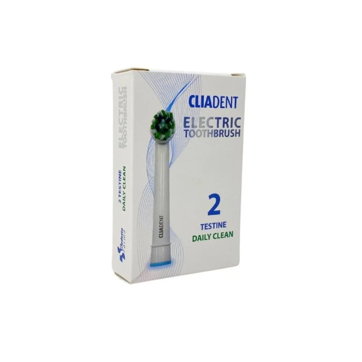 Testina Daily Clean per Spazzolino Elettrico CliaDent 2 Pezzi