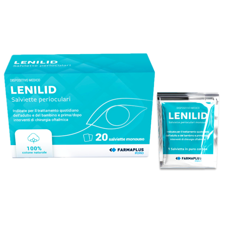 Lenilid Salviette Perioculari Monouso Farmaplus 20 Pezzi
