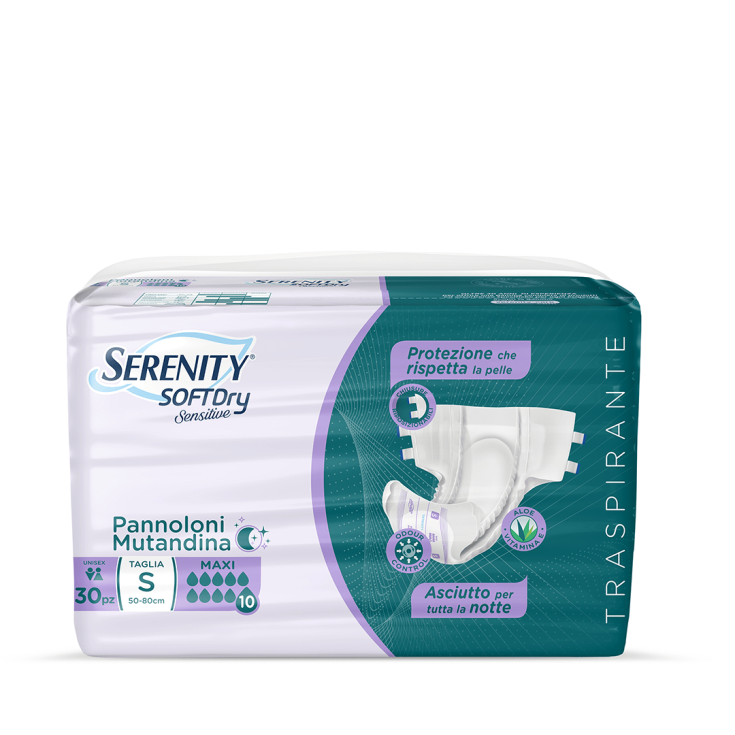Pannolone Mutandina Maxi&nbsp;Tg.S Serenity&reg; SoftDRY Sensitive 30 Pezzi