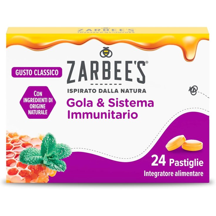 Zarbee's Caramelle per Gola Irritata e Sistema Immunitario Gusto Classico