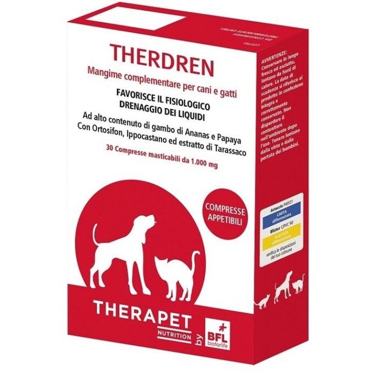 Bioforlife Therapet Therdren Mangime Complementare Cani Gatti, 30 Compresse