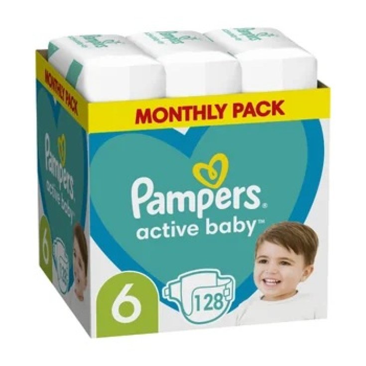 PAMPERS ACT BABY NAPPIES 6X128