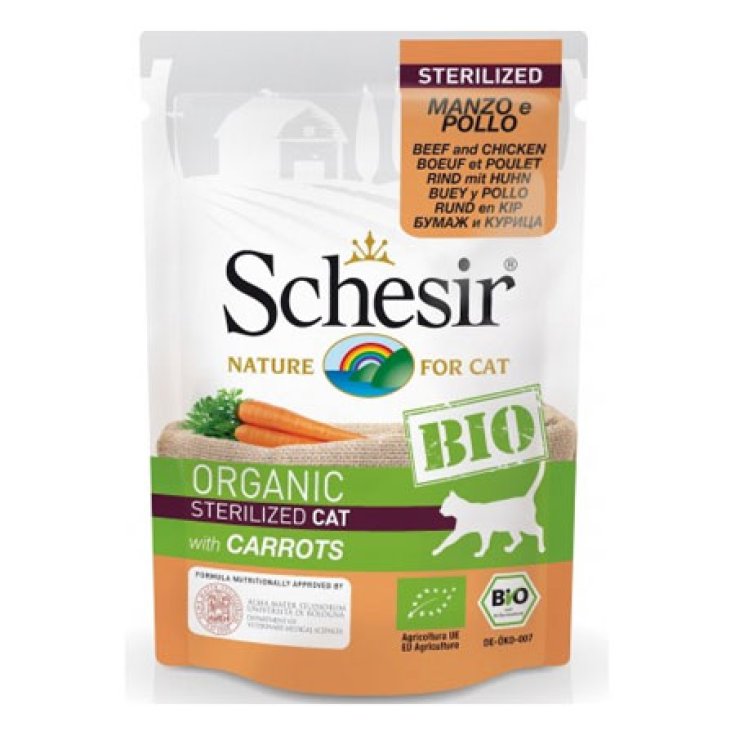 SCHESIR CAT ORGANIC BEEF 85GR
