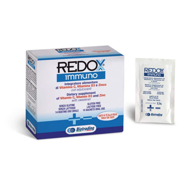 Biotrading Redox Immuno Integratore Alimentare Difese Immunitarie Pesca, 14 Bustine