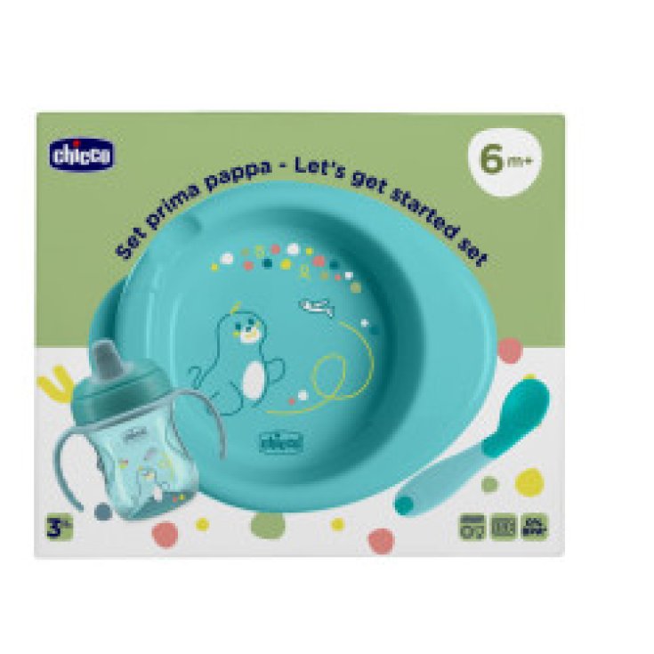 Chicco Ciotola Con Coperchio Io 6M+ Azzurro