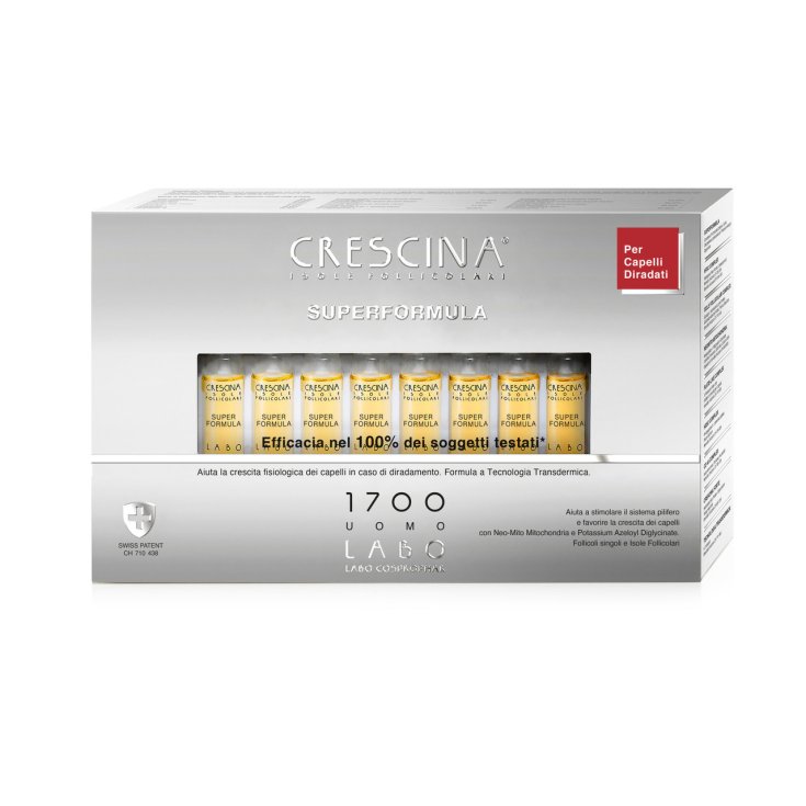 CRESCINA Isole Follicolari Super Formula 1700 Uomo 40 Fiale 3,5 ml