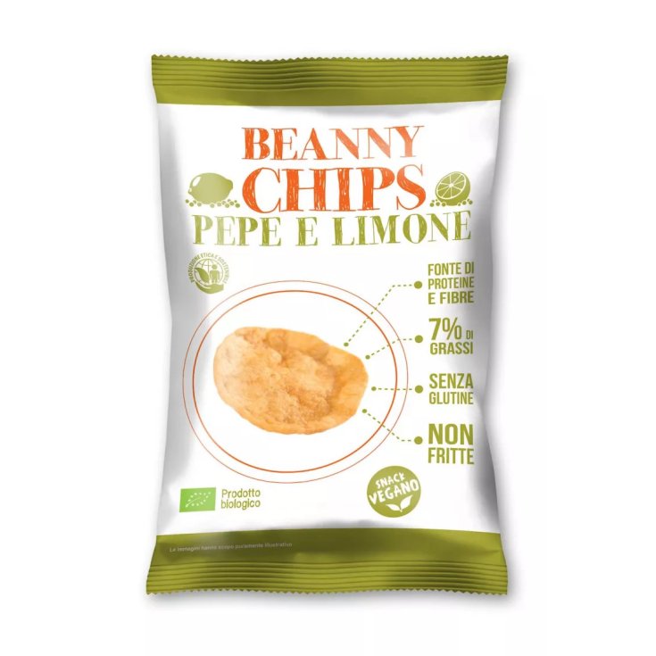 UOP Srl Beanny Chips Limone E Pepe 40G