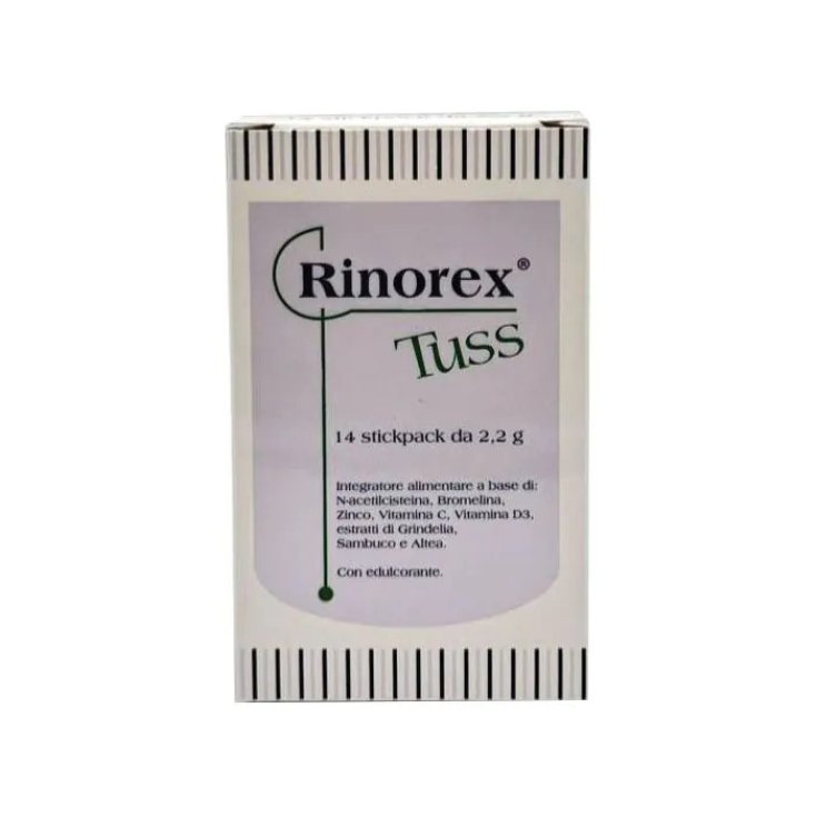 Stewart Italia Rinorex Tuss Integratore Alimentare per il Sistema Immunitario, 14 Stickpack