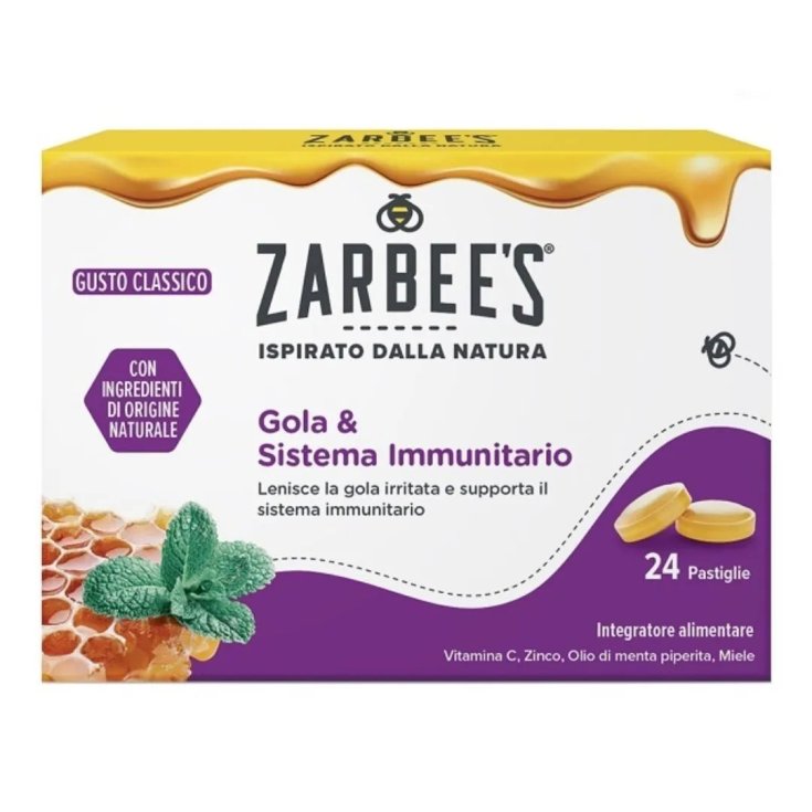 Zarbee's Caramelle per Gola Irritata e Sistema Immunitario Gusto Classico