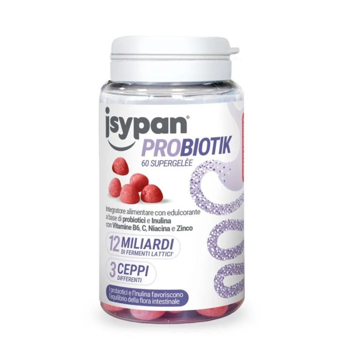 Pharmaidea Isypan Probiotik Integratore Alimentare Caramelle Supergel&egrave;e, 60 Pezzi