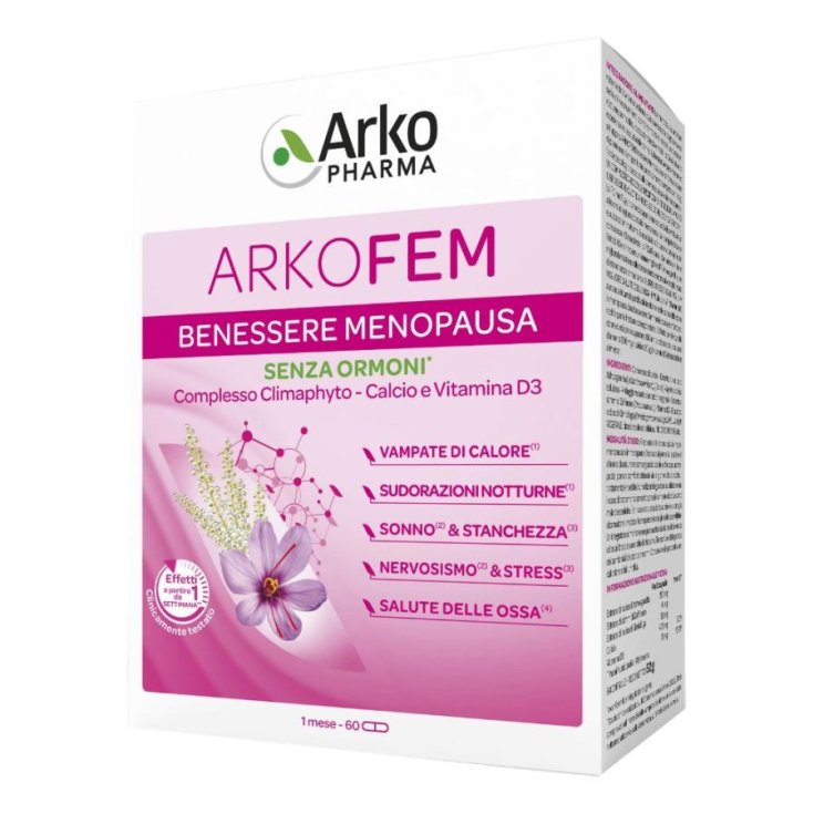 Arkofarm Arkofem 60Cps Integratore per Premenopausa e Menopausa
