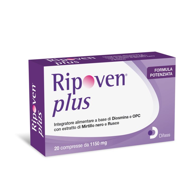 Difass International Ripoven Plus Integratore per Circolazione 20 Compresse