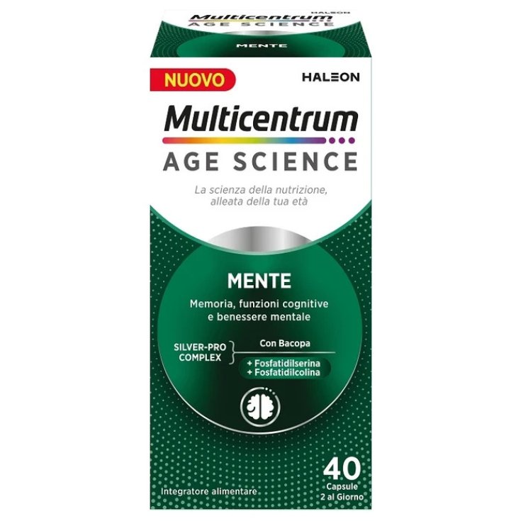 Multicentrum Age Mente Integratore per Memoria e Funzioni Cognitive, 40 Capsule