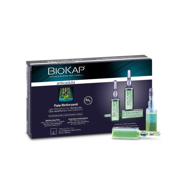 Biokap Anticaduta Rinforzante Tricobiotic, 12 Fiale da 7ml