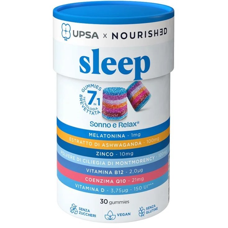 UPSA X Nourished Sleep Integratore Senza Zucchero 30 Gummies Masticabili