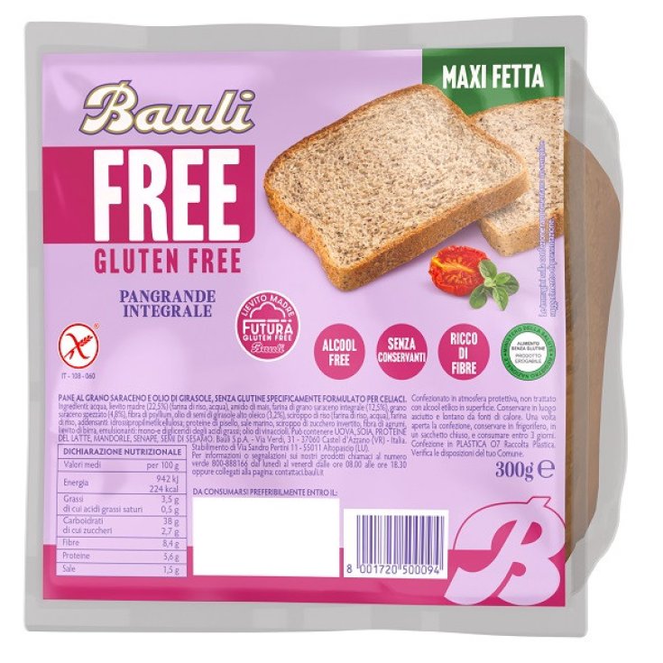 Bauli Pane Integrale Free Pangrande Senza Glutine
