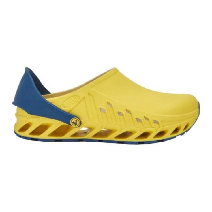 Scholl Evoflex Zoccoli Sanitari Giallo Blu