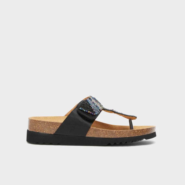 Scholl Tanisha 2.0 Sandalo Etnico Nero 39
