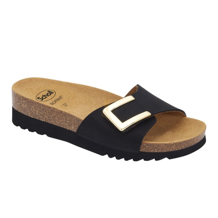 Scholl Monterey Mule Nubuck Nero Sandali Donna
