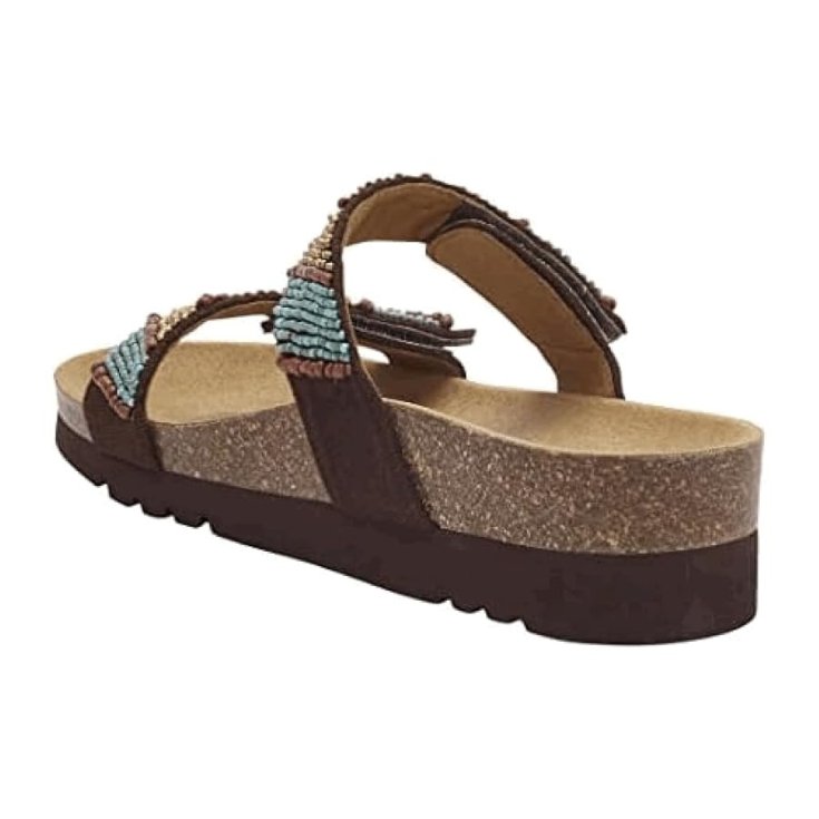 Scholl Zafirah 4.0 Sandali in Tela e Perline Denim Multi