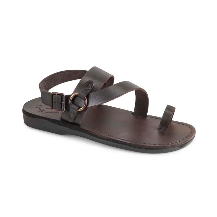 Scholl Sandali Gabriel in Pelle Marrone