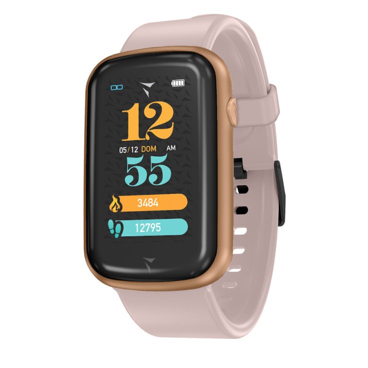Techmade Smartwatch Steps Gold Rose