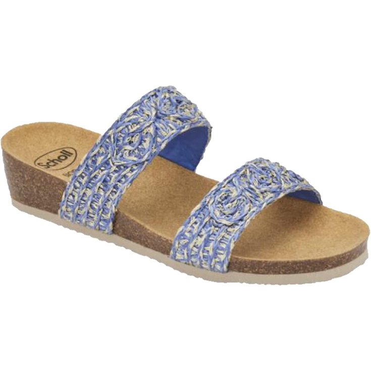 Scholl's Maratea Raffia Donna Blu 37