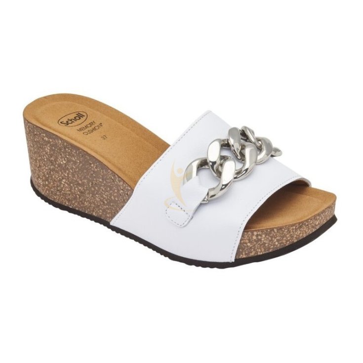 Scholl's Sandalo Zeppa Ravello Bianco 36