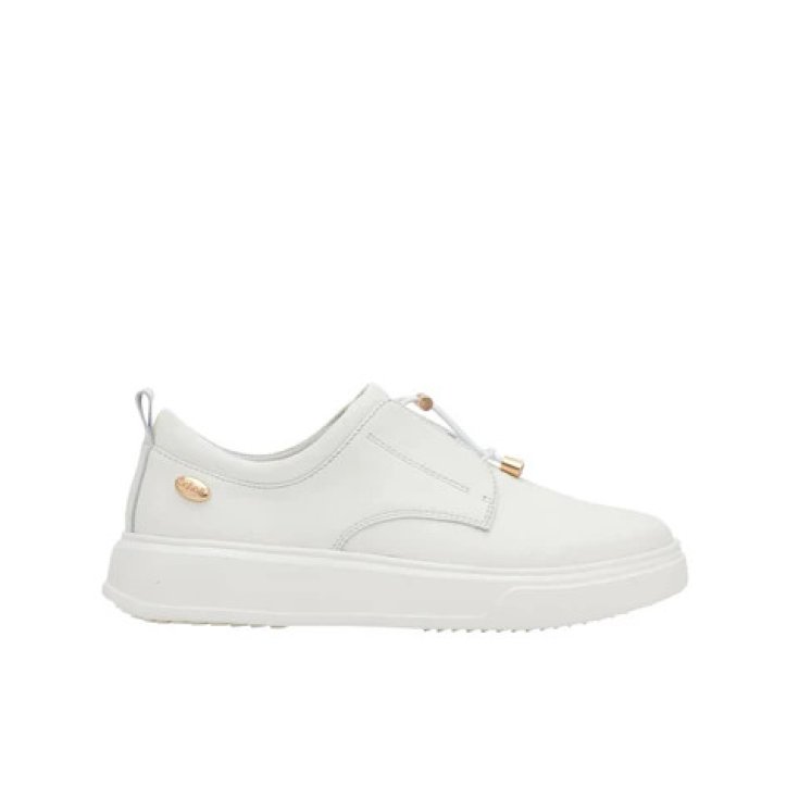 Scholl Brooklyn Laces Leather Scarpa Donna Bianco Rosa 38