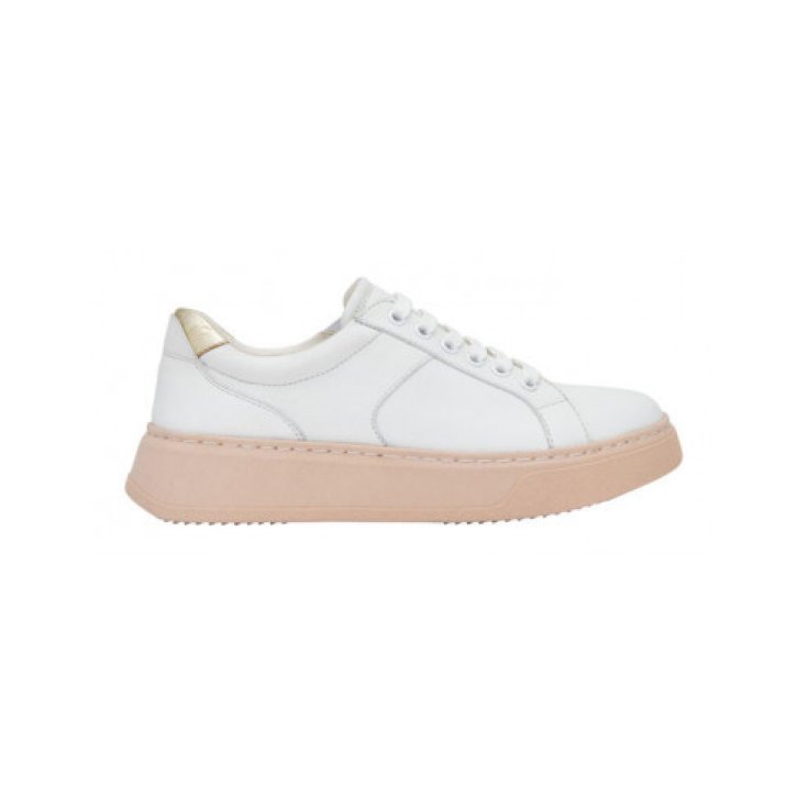 Scholl Brooklyn Laces Leather Scarpa Donna Bianco Rosa 39