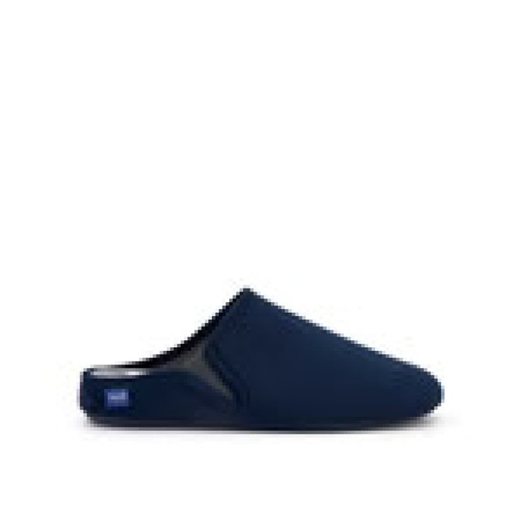 Scholl's Rachele Printed Microfibra Pantofola Donna Blu Navy 37