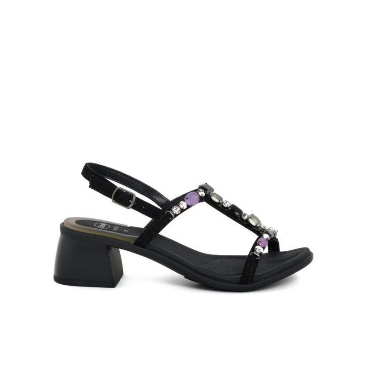 Scholl's Aristas MCF+Stones W Black 38 Sandalo Nero Scholl's Aristas MCF+Stones W Black 38 Sandalo Nero