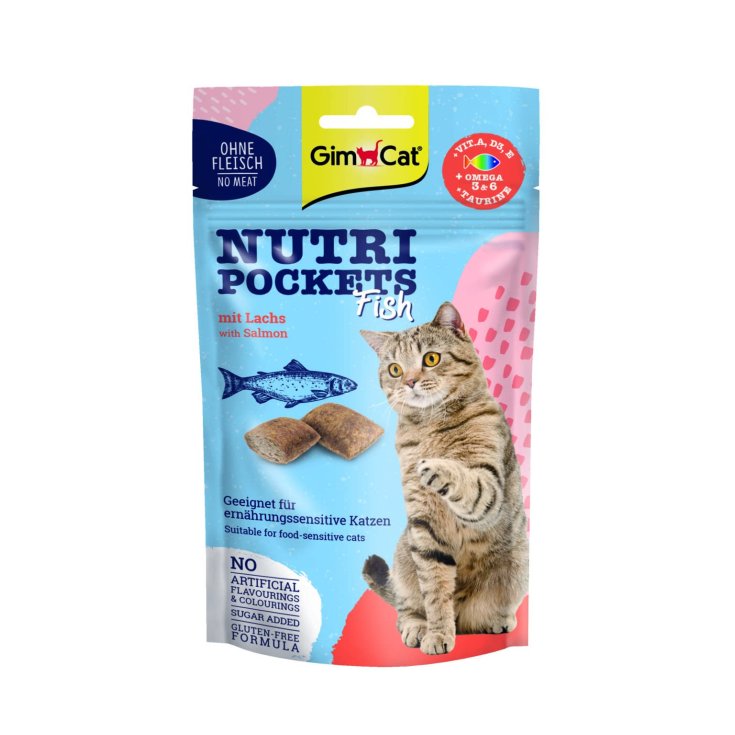 GIMCAT NUTRI POCKETS FISH SALM