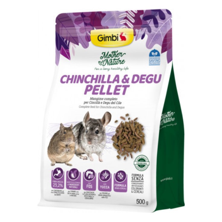 GIMBI MN CHINC&DEGU PELLET500G