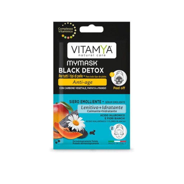 VITAMYA MY MASK BLACK DETOX Anti-age e SIERO EMOLLIENTE