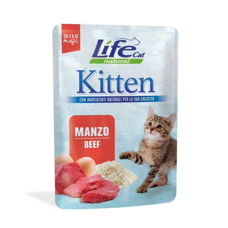 LIFECAT KITTEN MANZO 70G