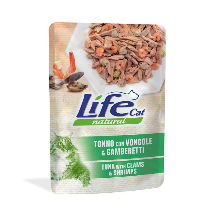 LIFECAT TONNO VONGOLE GAMB 70G