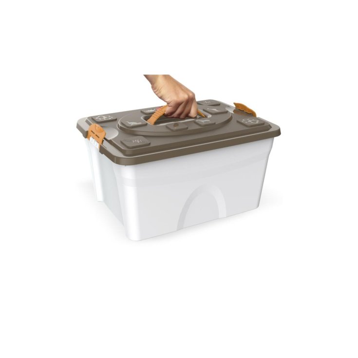 SIM PET TAUPE CONTAINER 18 LT