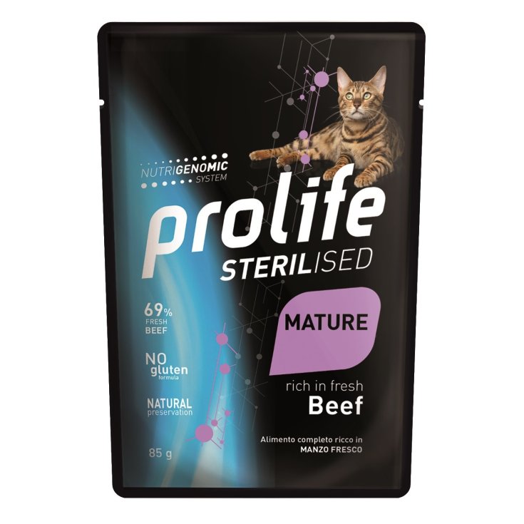 PROLIFE CAT STER AD/M BEEF 85G