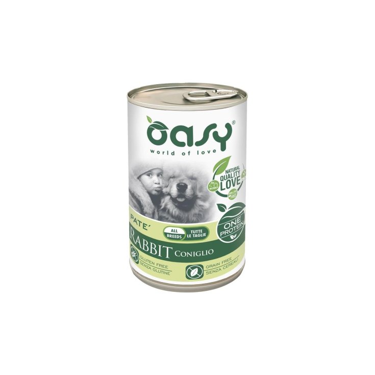 OASY WET DOG ONE RABBIT 400G