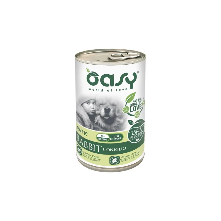 OASY WET DOG ONE RABBIT 400G