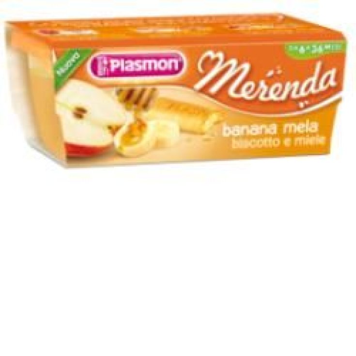 Plasmon Homogenized Snack Banana Apple Biscuit And Honey 3x120g